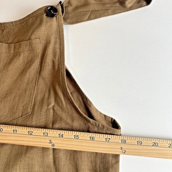 Lulus Overalls Brown Wide Leg Jumper Adjustable Shoulder Straps Women's XS Boho - Picture 8 of 10